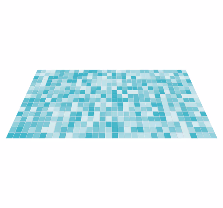 Vinyl Teppich Fliesenoptik quadratisches mosaik verblassen - TenStickers