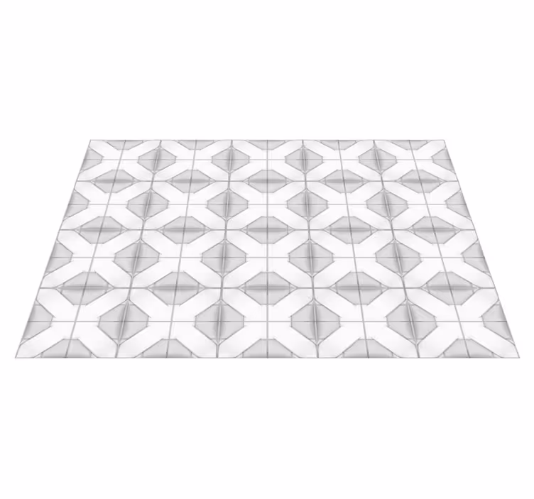 Vinyl Teppich geometrisch kubistische symmetrie - TenStickers
