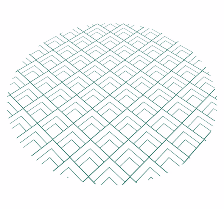 Vinyl Teppich geometrisch Überlagerung geometrischer linien - TenStickers