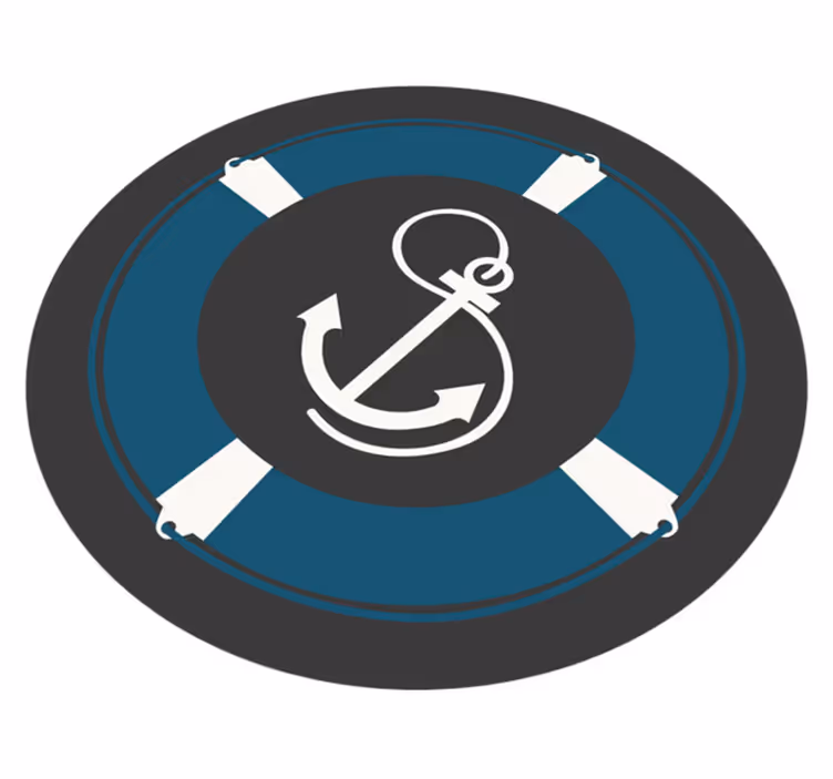 Vinyl Teppich Mosaik nautisches ankermotiv - TenStickers