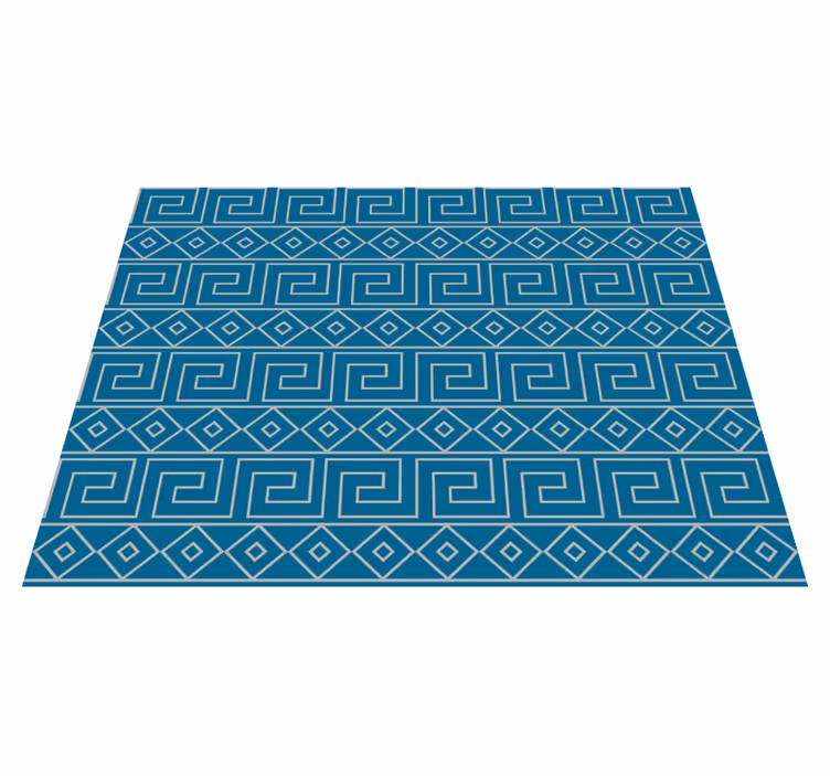 Vinyl teppich geometrisch griechisches schlüsselmotiv - TenStickers