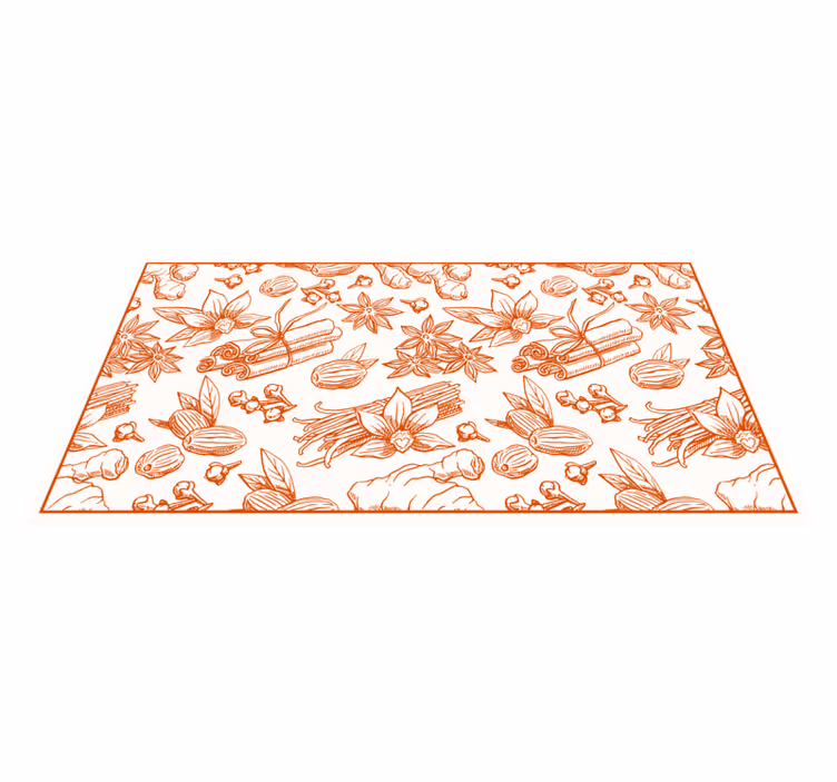 Vinyl Teppich Blumen blumenillustrationsdesign - TenStickers