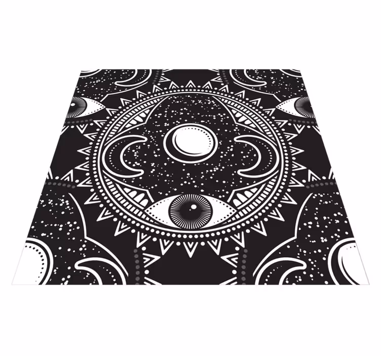 Vinyl teppich mandala himmlisches mandala muster - TenStickers