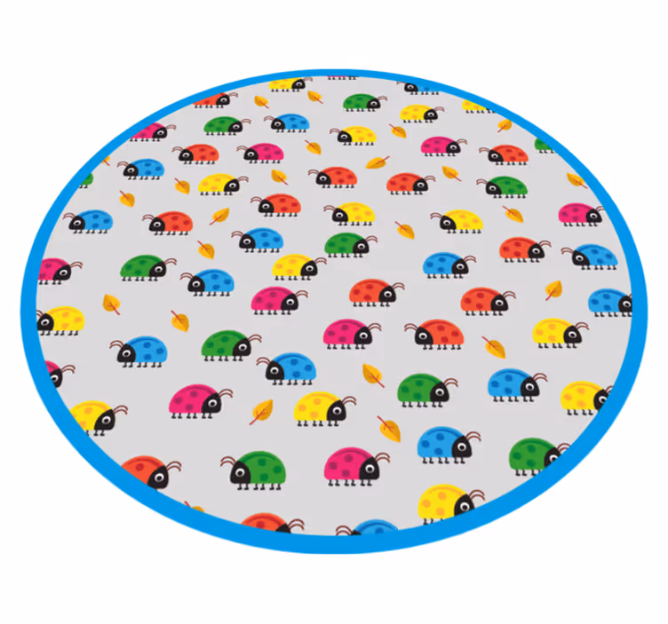 Vinyl Teppich Kinder bunter autokreis - TenStickers