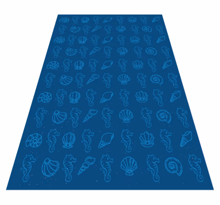Vinyl Teppich Tiere abbildung mit meeresmotiven - TenStickers