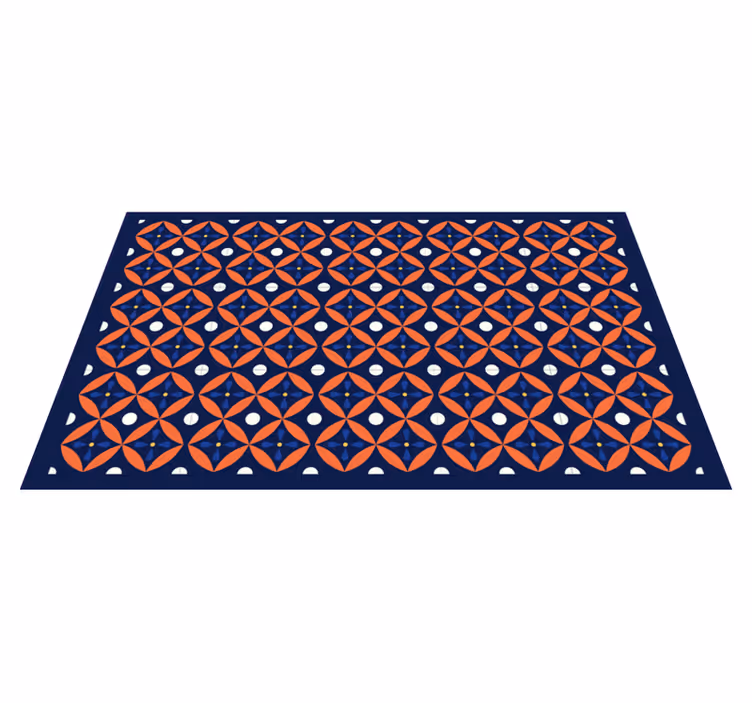 Vinyl teppich geometrisch mit geometrischem muster - TenStickers