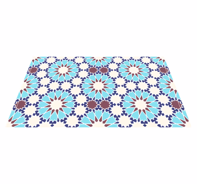 Vinyl Teppich Fliesenoptik mosaik muster eleganz - TenStickers