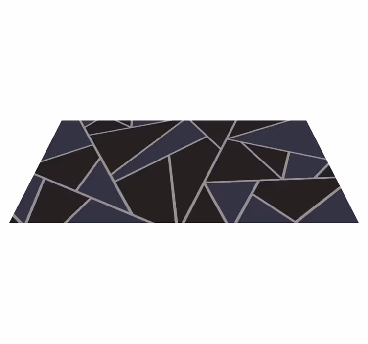 Vinyl Teppich geometrisch eckige geometrische formen - TenStickers