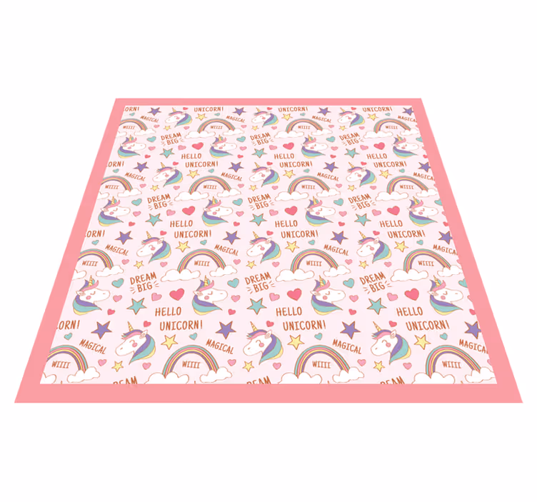 Vinyl Teppich Baby zauberhaftes einhorn-motiv - TenStickers