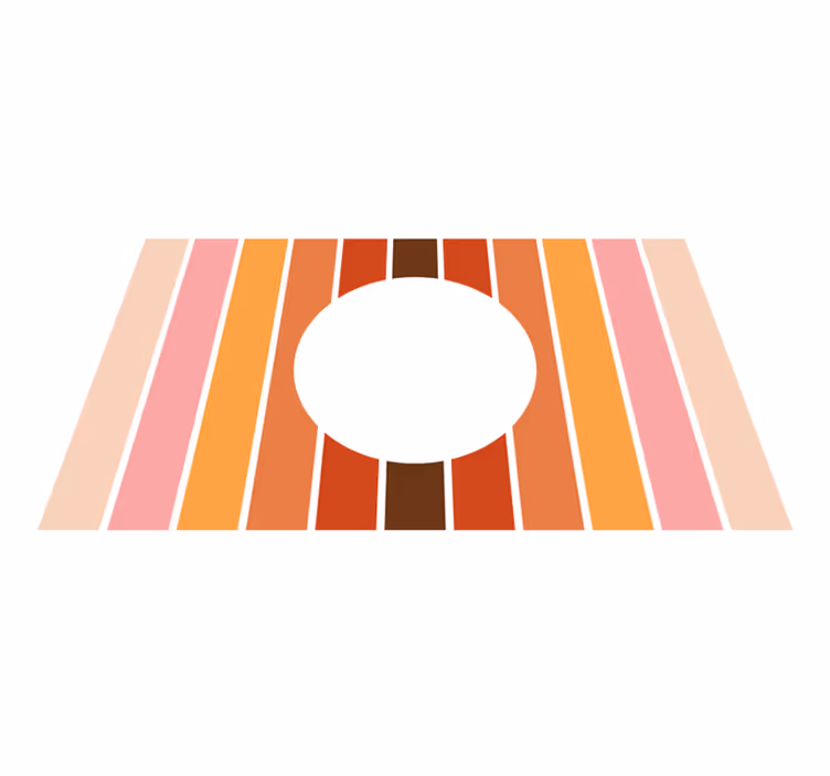 Vinyl Teppich gestreift geometrisches streifendesign - TenStickers