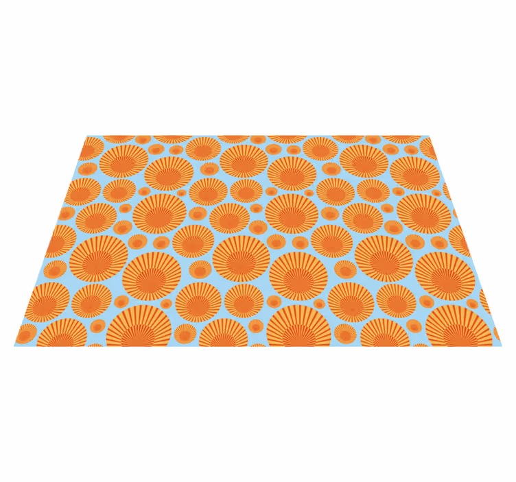 Vinyl Teppich geometrisch geometrischer sonnenstrahl - TenStickers