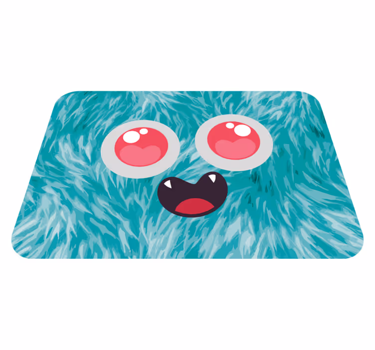 Vinyl Teppich kindlich monstergesicht - TenStickers