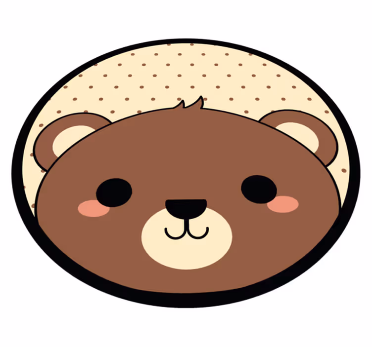 Vinyl Teppich Baby bär-cartoon - TenStickers