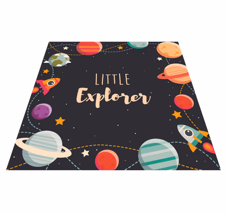 Vinyl Teppich kindlich kleiner entdecker - TenStickers