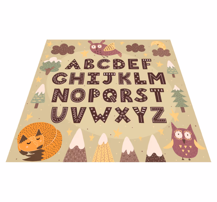Vinyl Teppich Alphabet alphabet-Vorschule - TenStickers