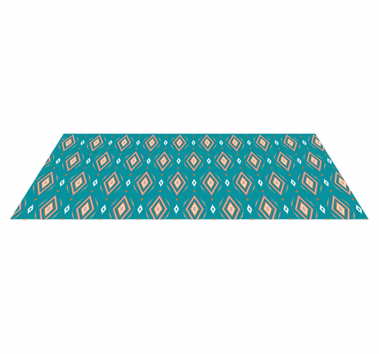 Vinyl Teppich geometrisch läufer mit geometrischem muster - TenStickers