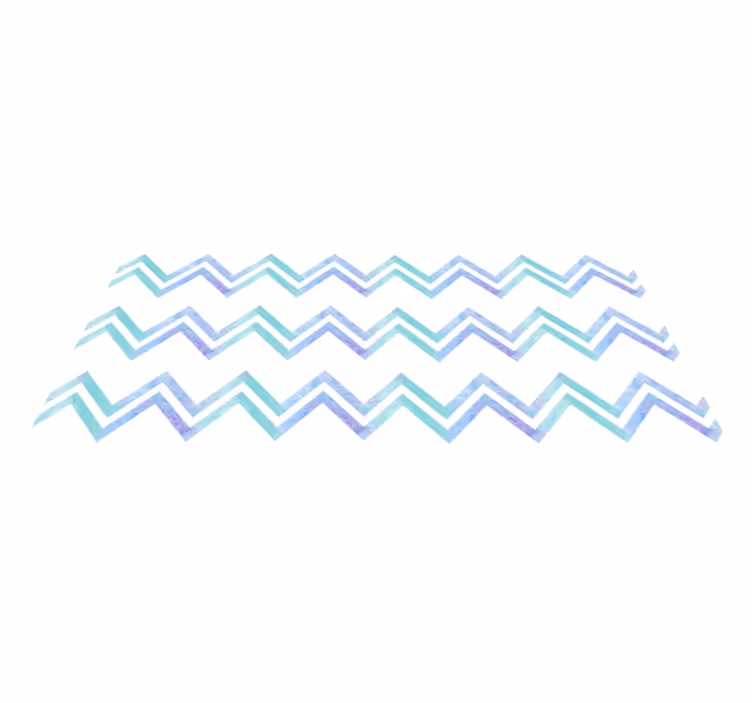 Vinyl Teppich geometrisch zickzack-muster harmonie - TenStickers