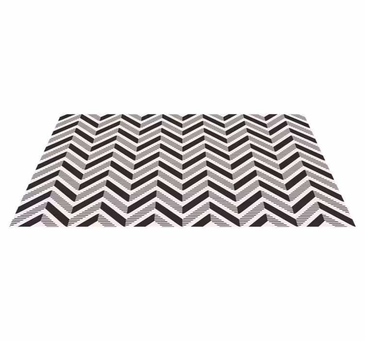 Vinyl Teppich geometrisch chevron-intrige - TenStickers