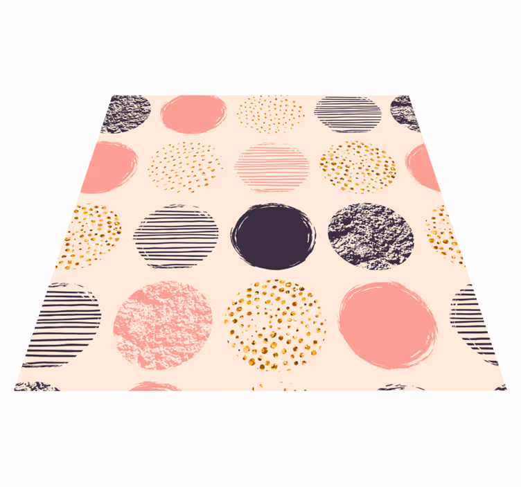 Vinyl Teppich geometrisch tupfen-ensemble - TenStickers