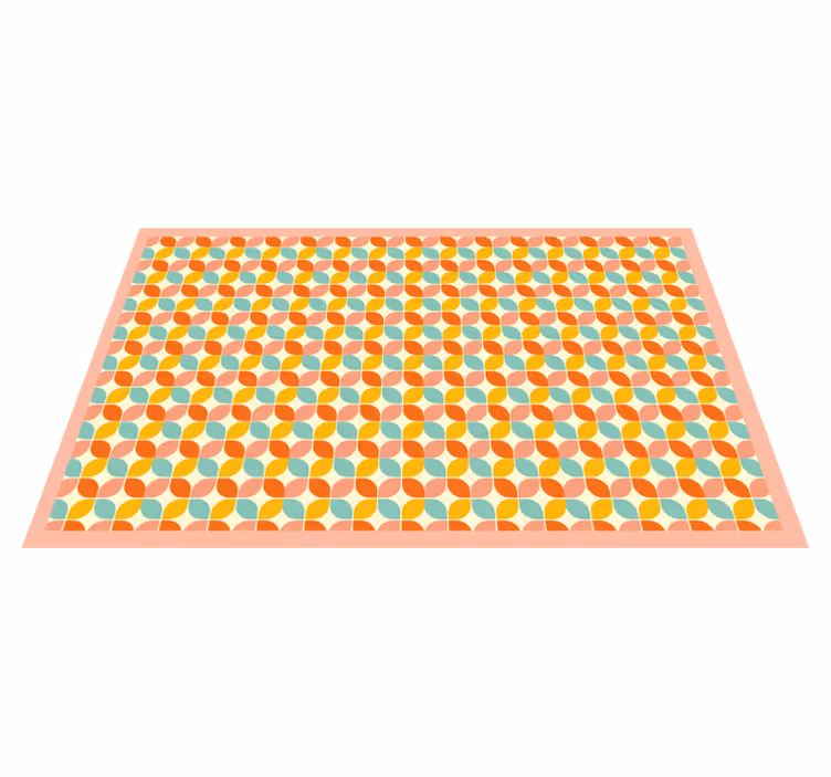 Vinyl Teppich geometrisch geometrische sechsecke - TenStickers
