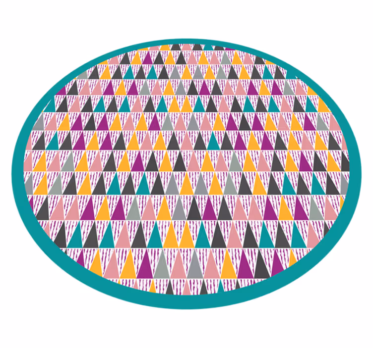 Vinyl Teppich geometrisch dreieckige muster - TenStickers