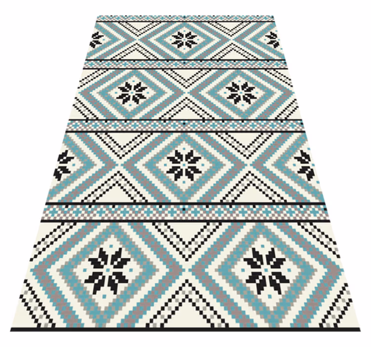Vinyl Teppich geometrisch geometrisches stammesmuster - TenStickers