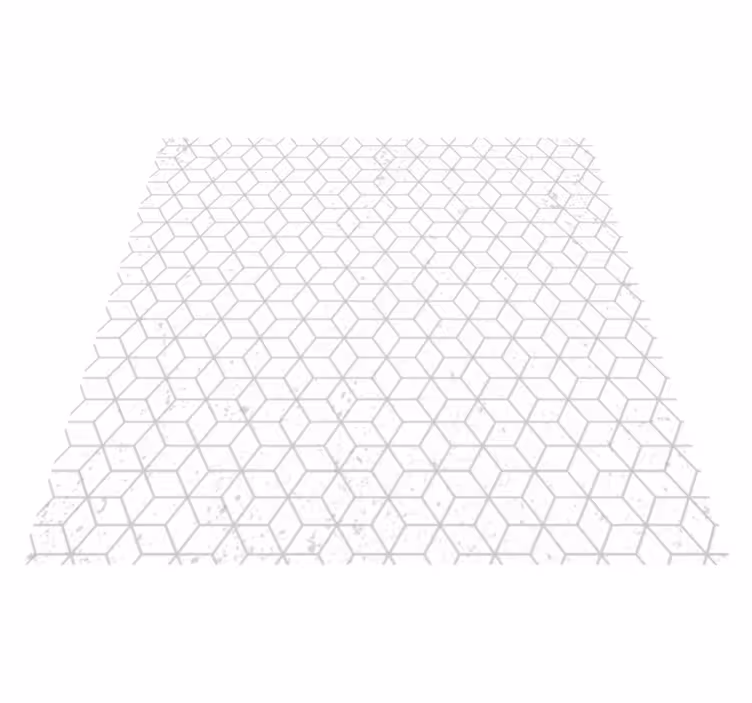 Vinyl Teppich geometrisch geometrische würfel-illusion - TenStickers