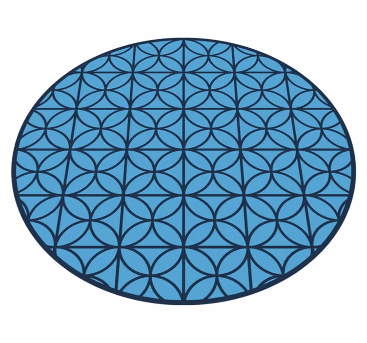 Vinyl Teppich geometrisch kreisförmige geometrische - TenStickers