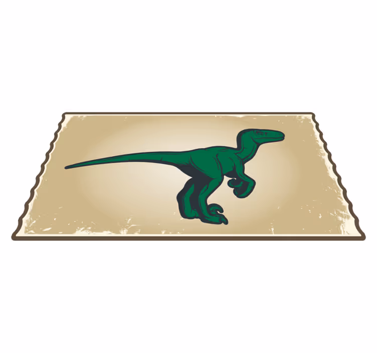 Vinyl Teppich kindlich dinosaurier t-rex charakter - TenStickers