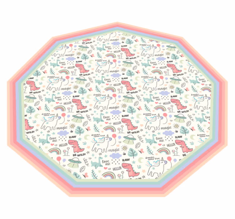 Vinyl Teppich Kinder verspieltes alphabet-motiv - TenStickers