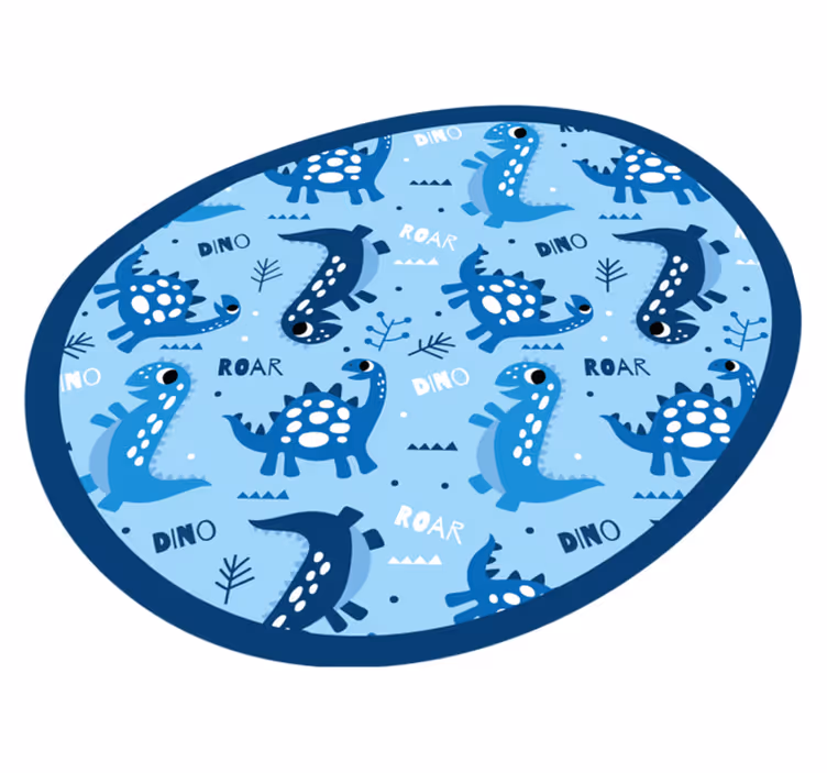 Vinyl Teppich kindlich dinosaurier-spielkreis - TenStickers