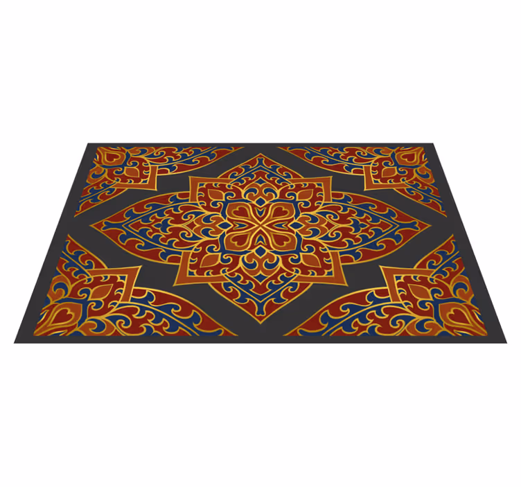 Vinyl teppich mandala im aufwendigen design - TenStickers