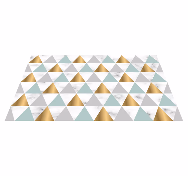 Vinyl Teppich geometrisch geometrische triade - TenStickers