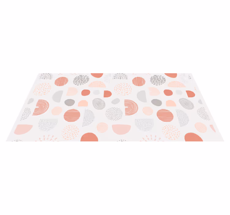 Vinyl Teppich Baby abstrakte pastellfarbene formen - TenStickers