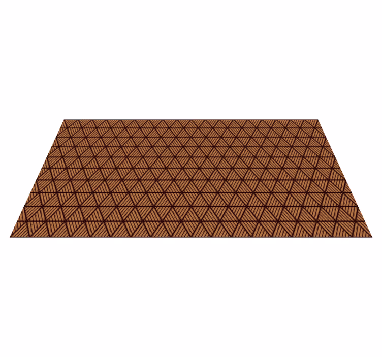 Vinylteppich Flur Geometrische holzdreiecke - TenStickers