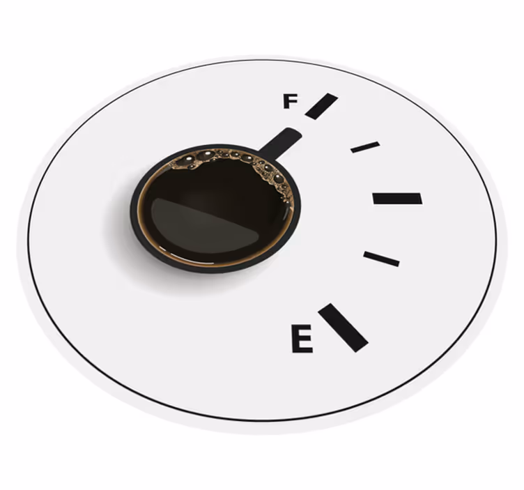 Vinyl Teppich Mosaik kaffeezeitanzeige - TenStickers
