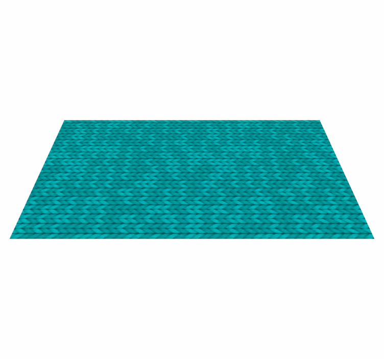 Vinyl teppich textur geflochtene türkis struktur - TenStickers