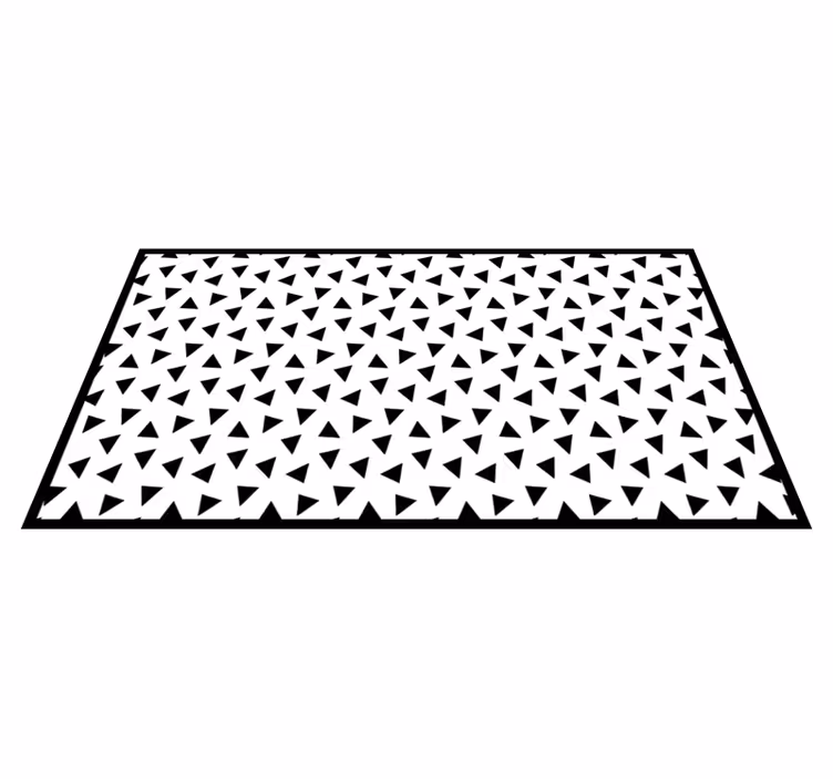 Vinyl Teppich geometrisch dreiecksgitter - TenStickers