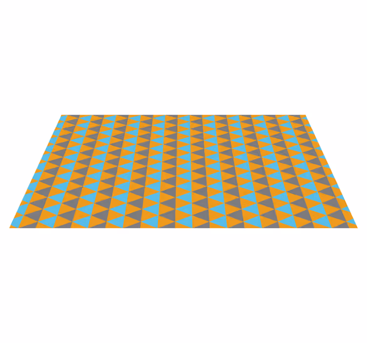 Vinyl Teppich geometrisch dreieckige komposition - TenStickers