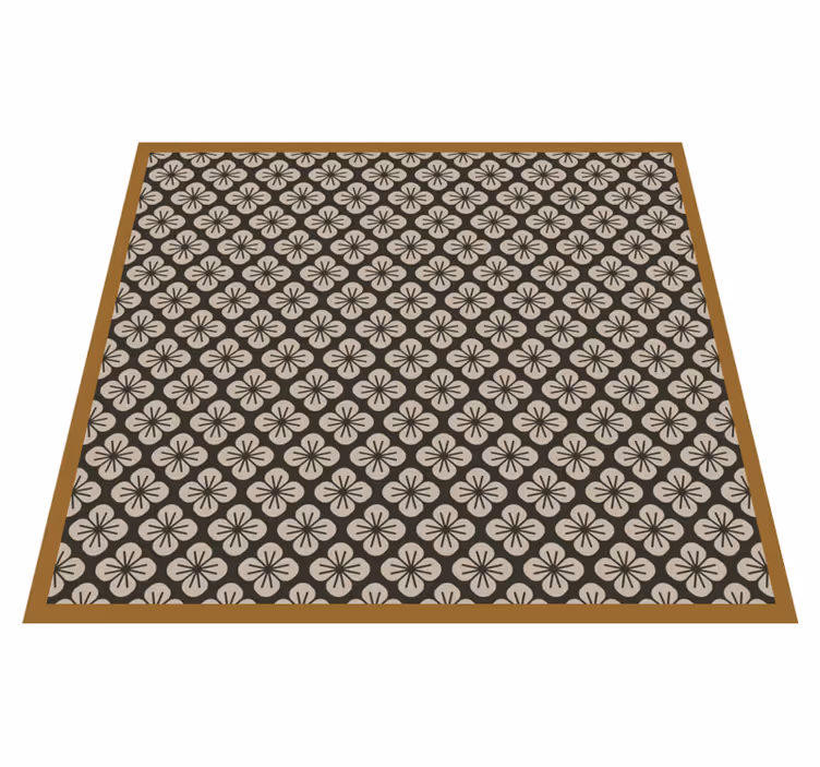 Vinyl Teppich geometrisch florales geometrisches muster - TenStickers