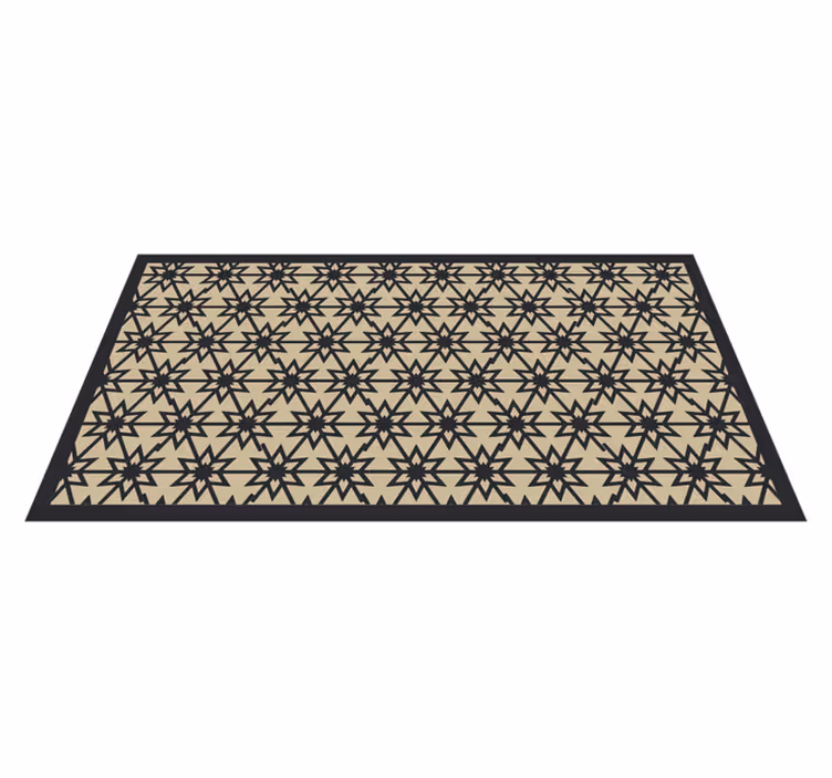 Vinyl Teppich Esszimmer starburst-muster - TenStickers