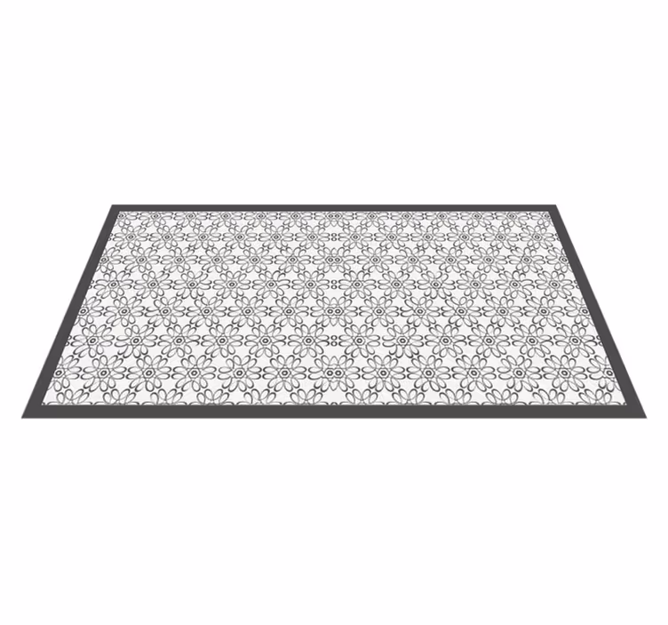 Vinyl Teppich Blumen läufer mit blumenmuster - TenStickers