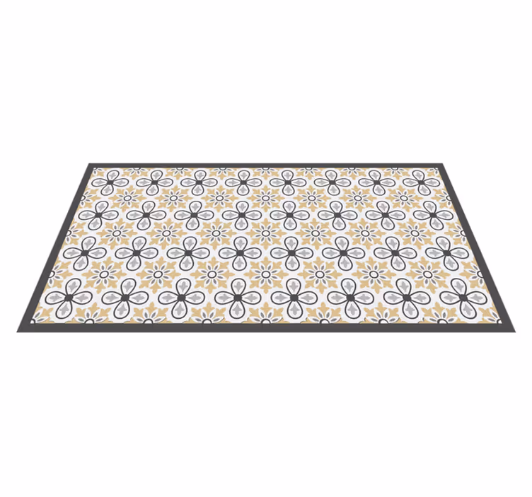 Vinyl Teppich geometrisch florale geometrische harmonie - TenStickers