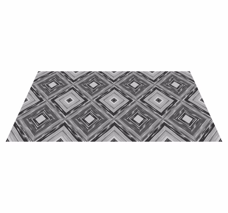 Vinyl Teppich geometrisch diamant-illusion - TenStickers