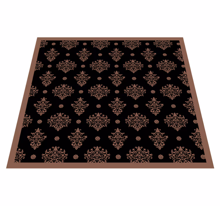 Vinyl Teppich Blumen florale ornamente - TenStickers