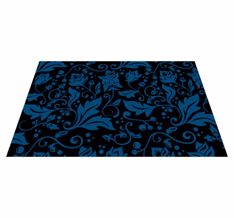 Vinyl Teppich Blumen blumenwirbel-motiv - TenStickers