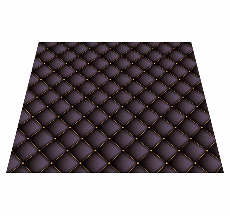Vinyl Teppich Textur gesteppte eleganz - TenStickers