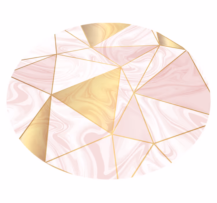 Vinyl Teppich geometrisch geometrische marmorkomposition - TenStickers
