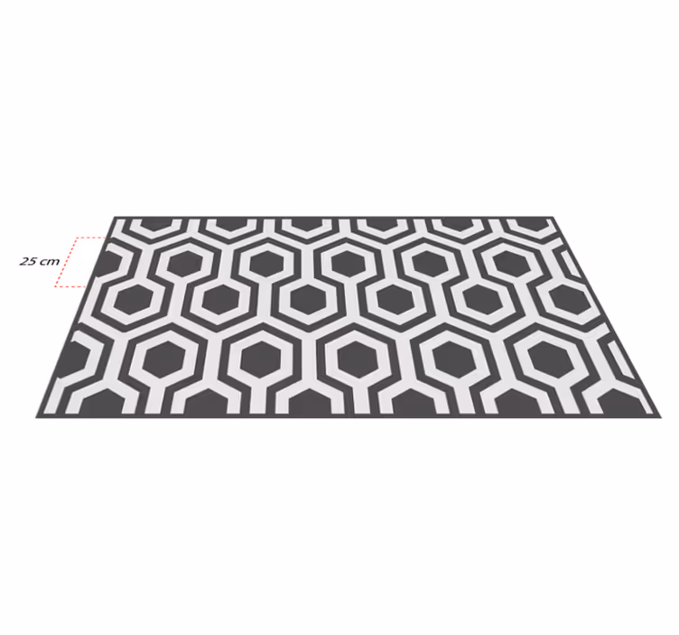 Vinylteppich geometrisch Graue quadrate - TenStickers