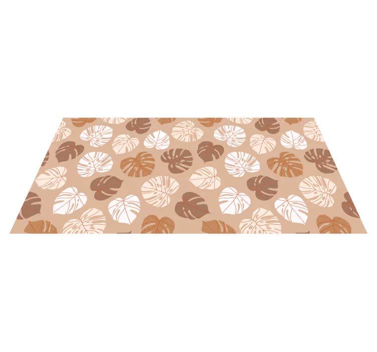 Vinyl Teppich Blumen monstera-freude - TenStickers